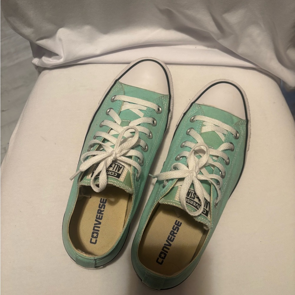 Converse Pastel Green Canvas Sneakers